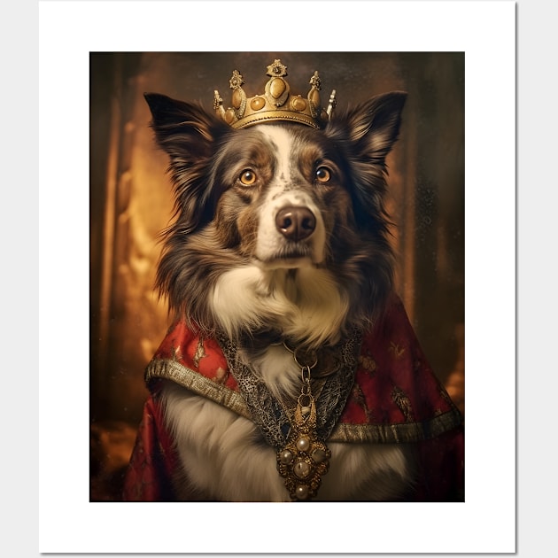 Border Collie The King Wall Art by AestheticsArt81